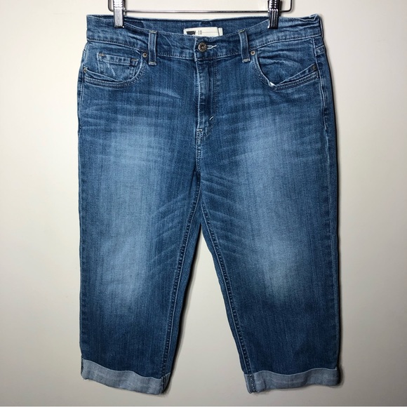 Levi’s Straight Crop Cuff Jeans - Picture 1 of 8